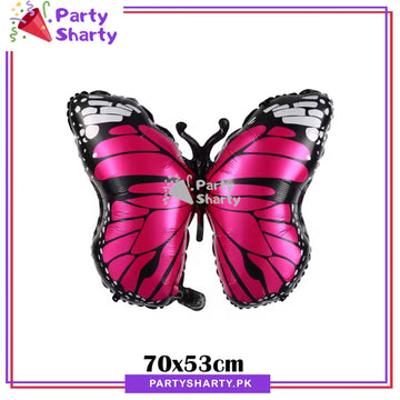 Dark Pink Butterfly Foil Balloon For Butterfly Theme Party Decoration and Celebrations